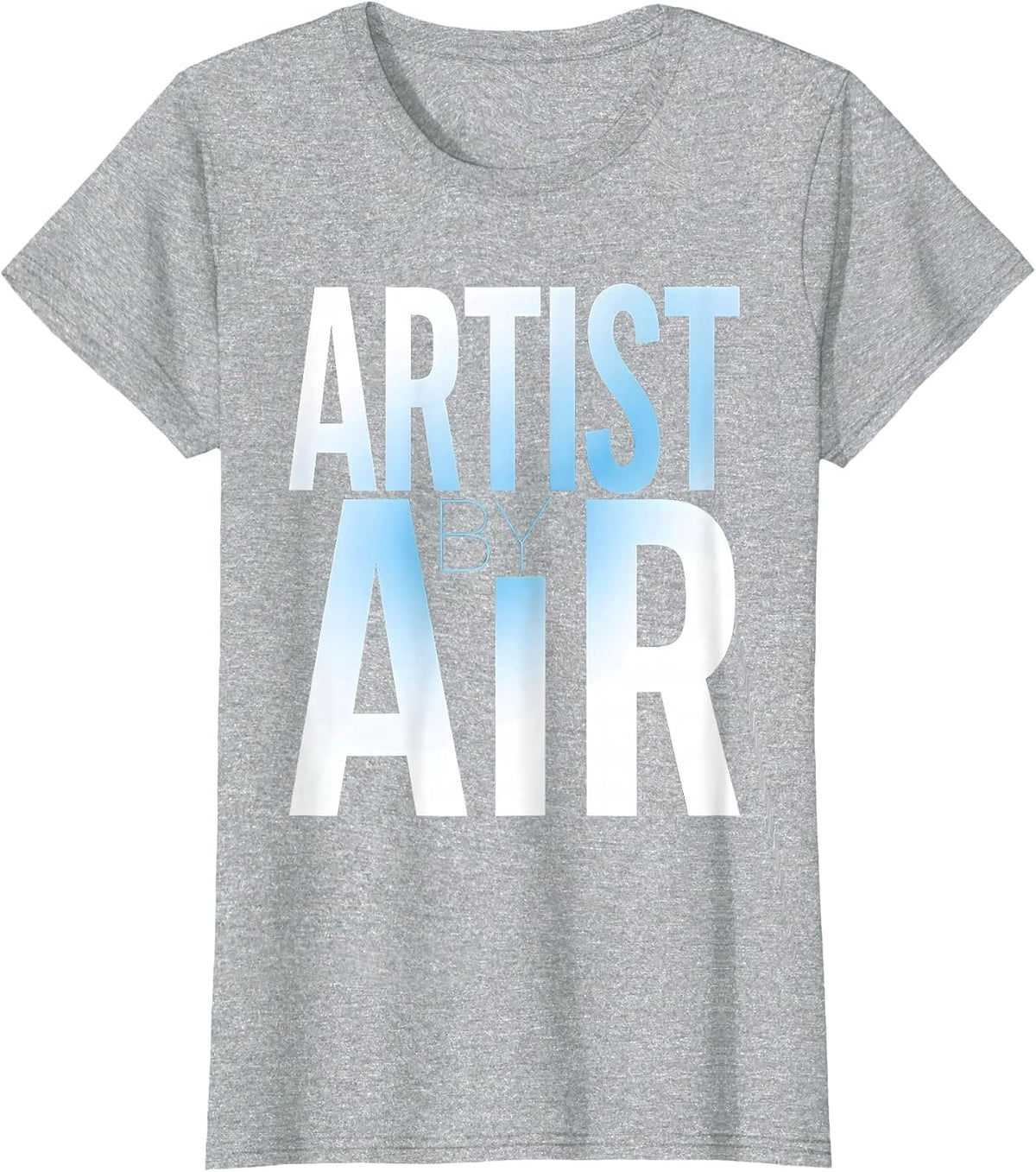 Artist By Air Airbrush Art Design T-Shirt - Heather Grey