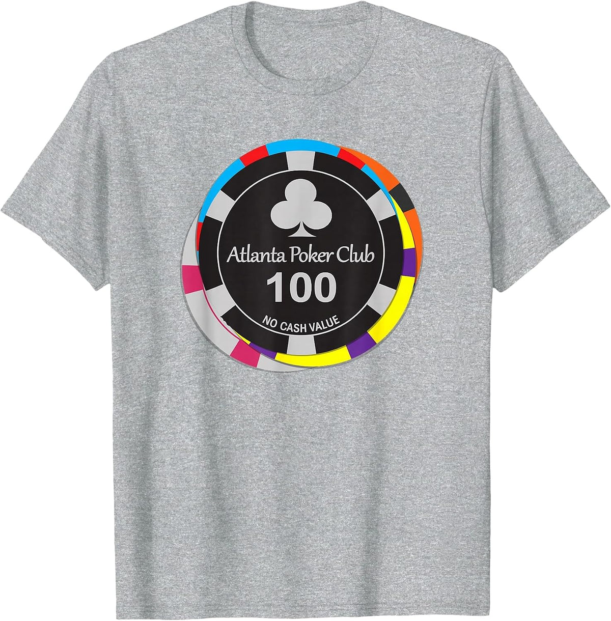 Atlanta Poker Club Big Stack T-Shirt T-Shirt - Heather Grey