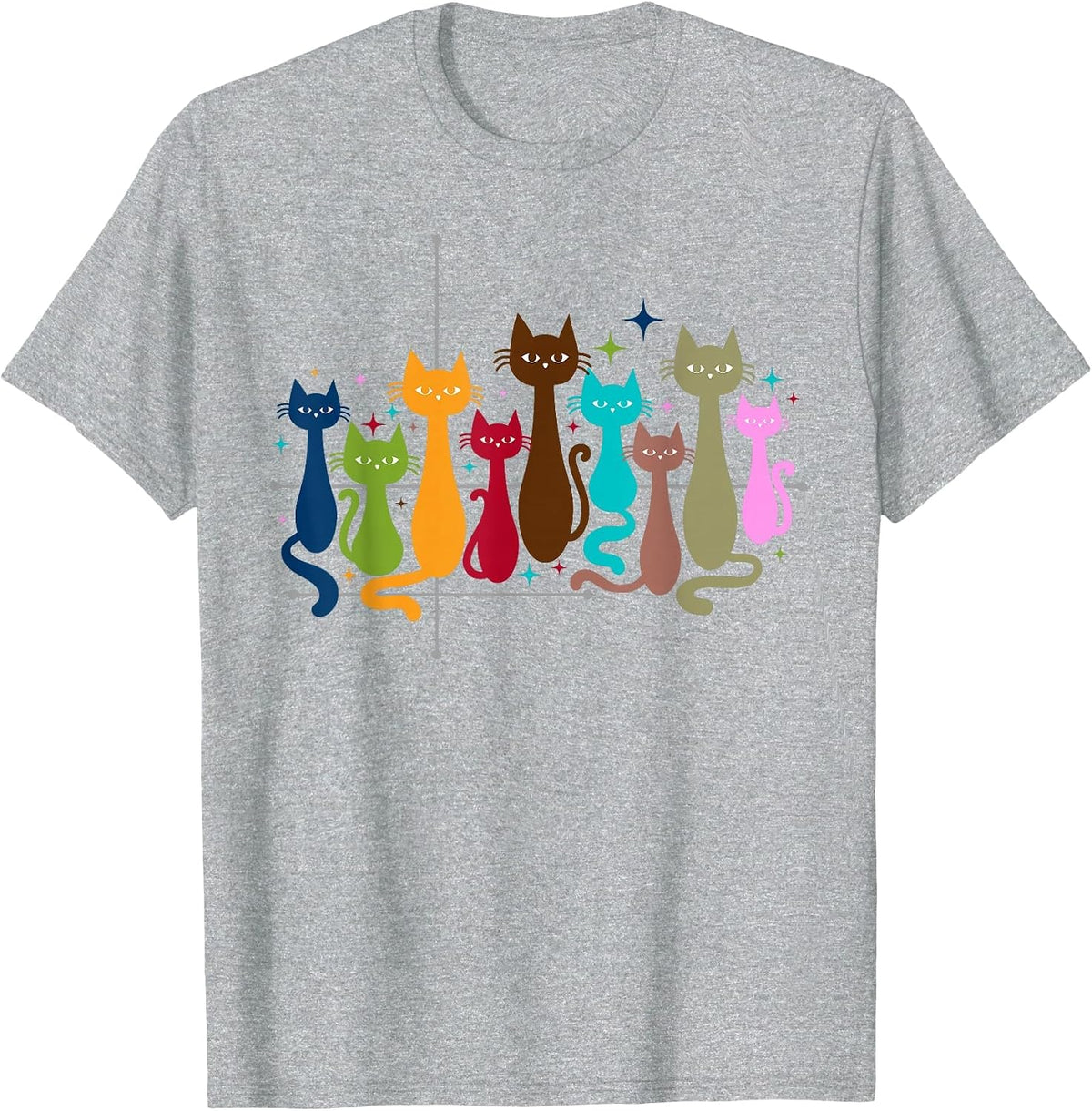 Classic Art Kitten Lover Vintage Artwork Cute Cat T-Shirt - Heather Grey