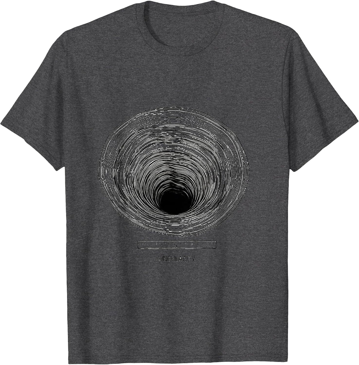 Singularity Black Hole Physics Astrophysicist Gravity Well T-Shirt - Dark Heather Grey