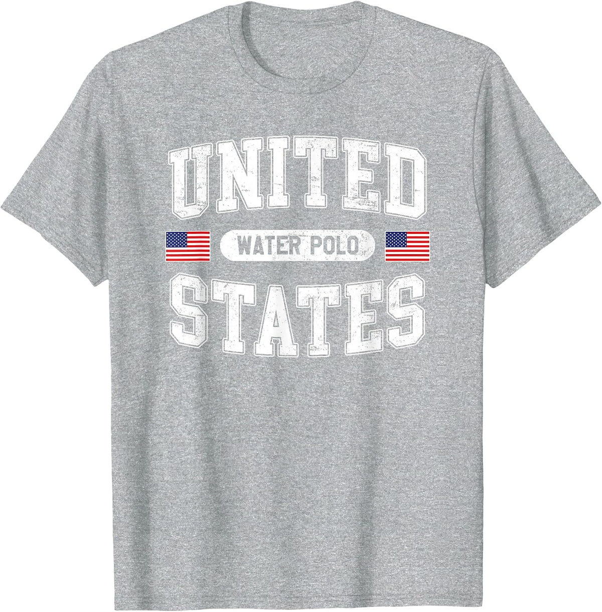 United States Water Polo T-Shirt - Heather Grey