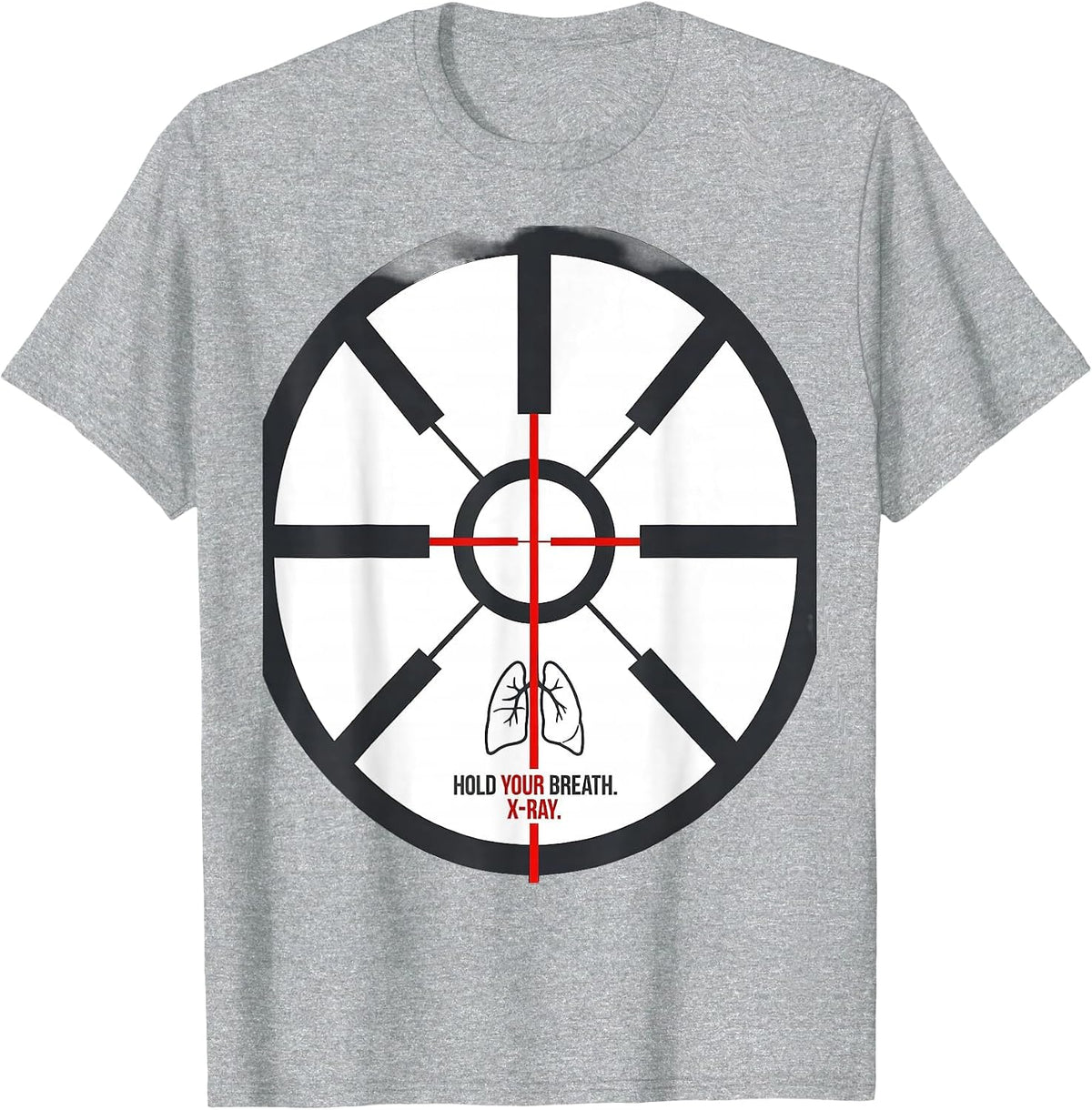 Men's Hold Your Breath X-Ray Radiology Tech Radiologic T-Shirt - Heather Grey