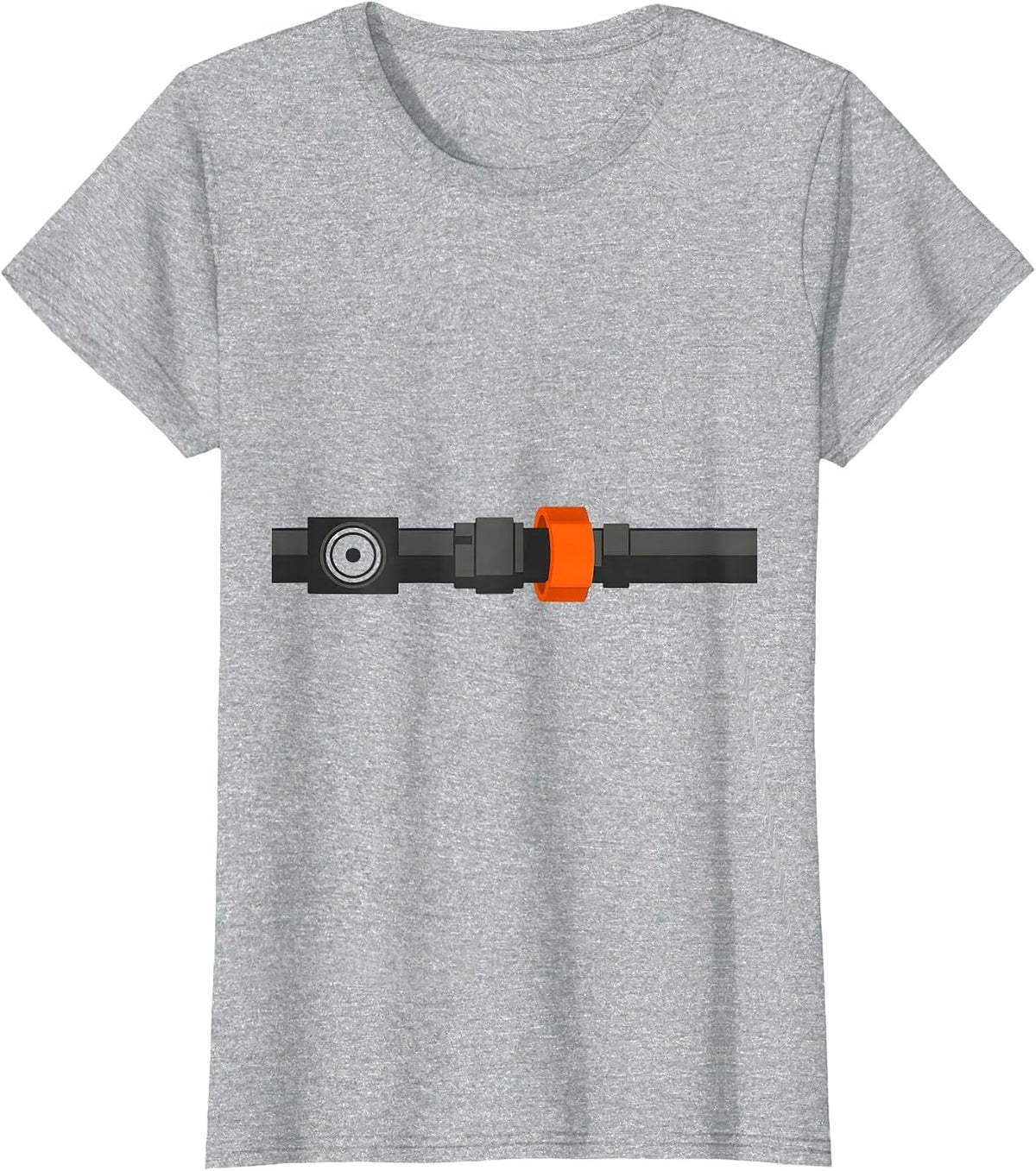 Mechanic Hose Repair Minimalist Auto Garage Worker Gift T-Shirt - Heather Grey
