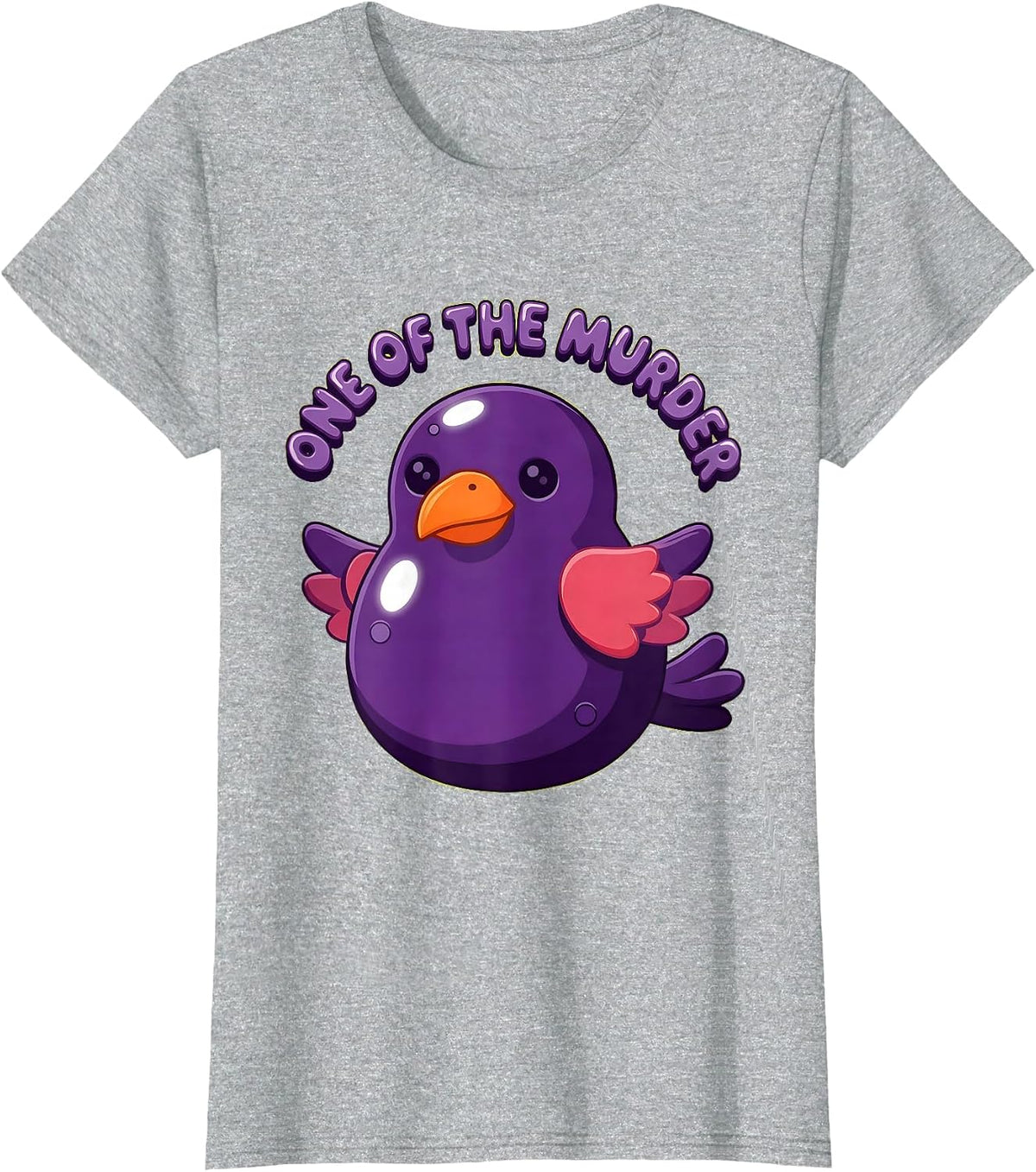 Women's One of the Murder Crow Lover Design T-Shirt - Heather Grey