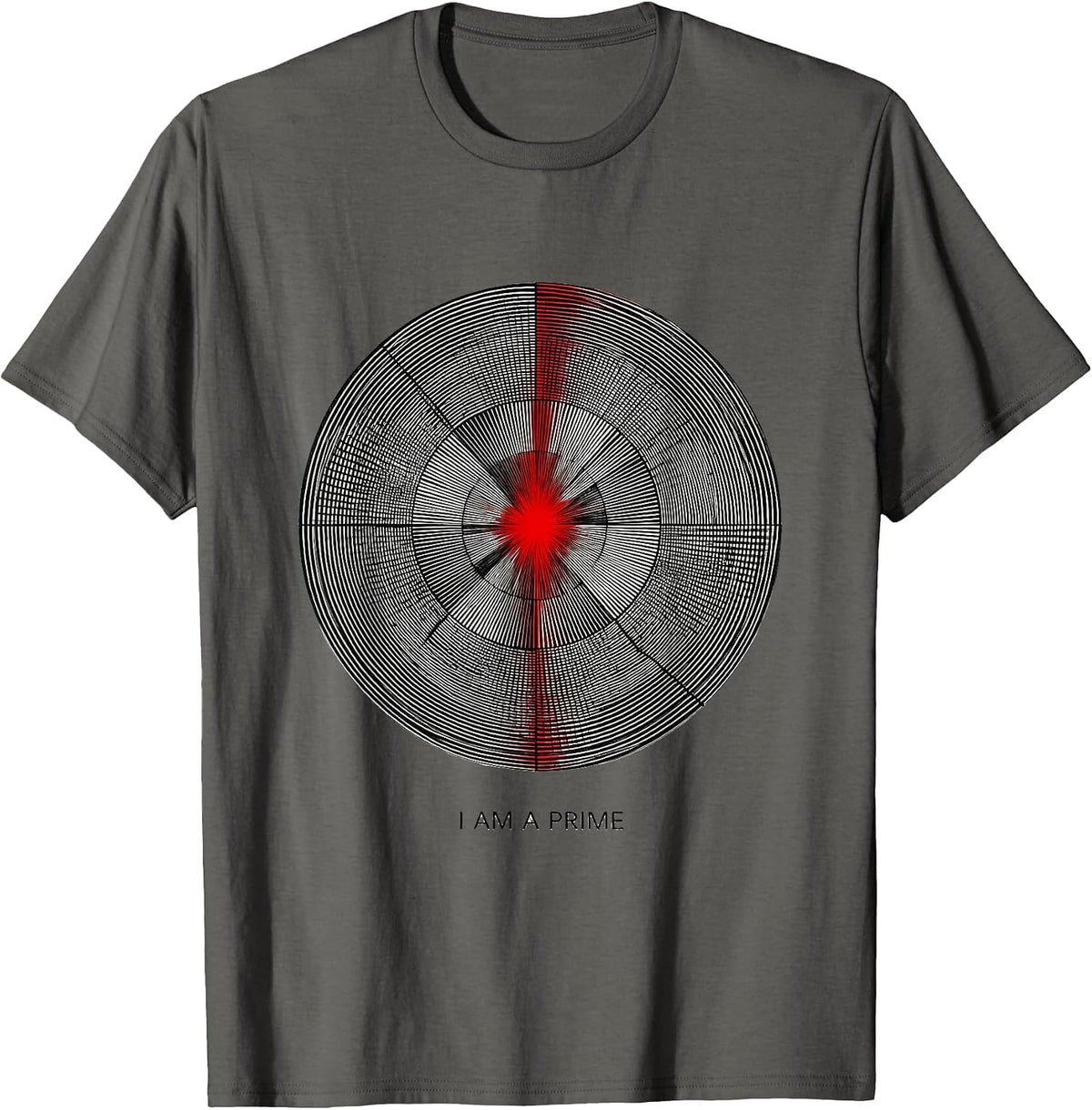I Am A Prime Funny Math Teacher Nerd Humor Gift T-Shirt - Asphalt Grey