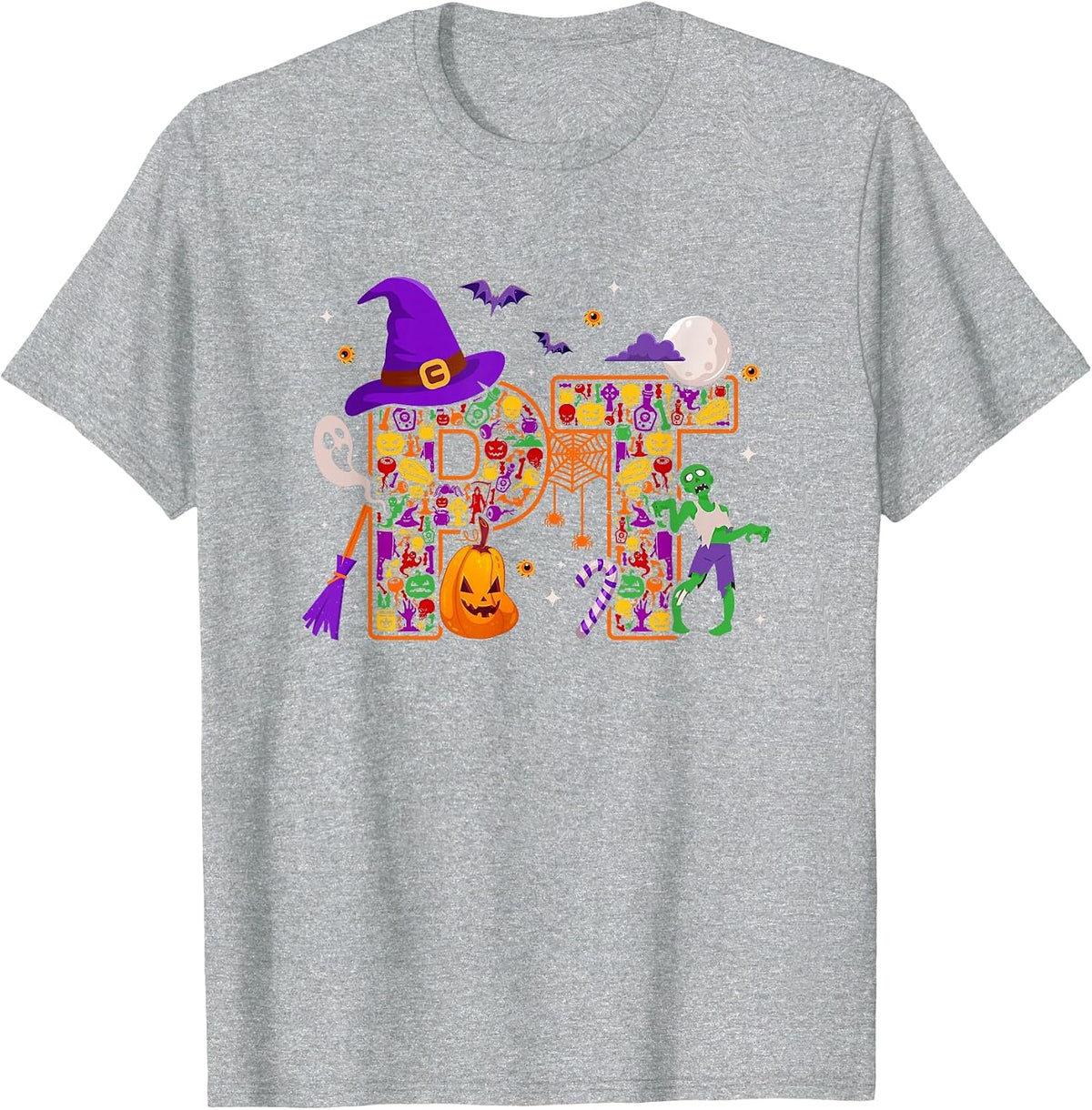 Physical Therapist Halloween PT Physical Therapy Assistant T-Shirt - Heather Grey