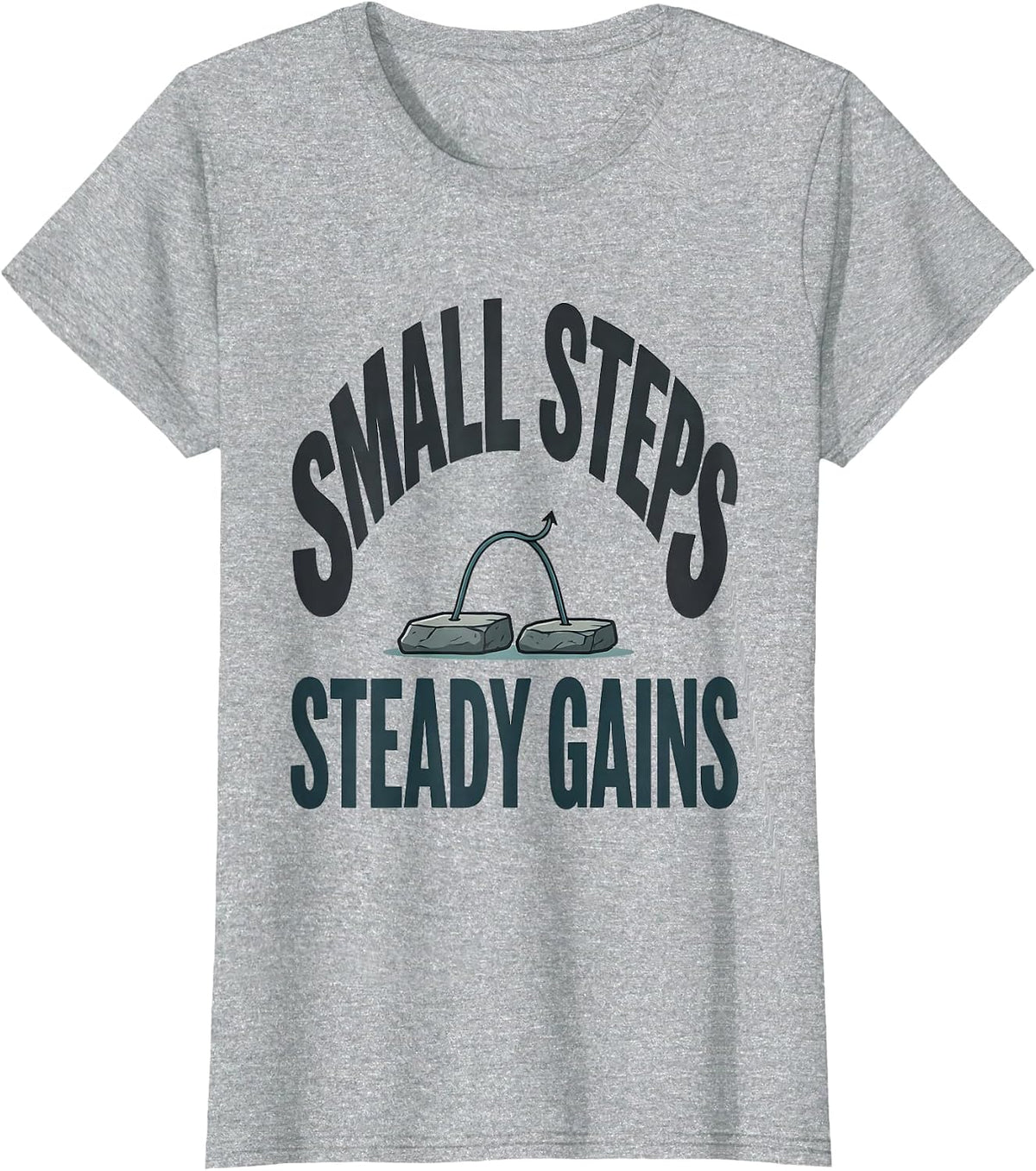 Women's Small Steps Steady Gains Occupational Therapy Physical T-Shirt - Heather Grey