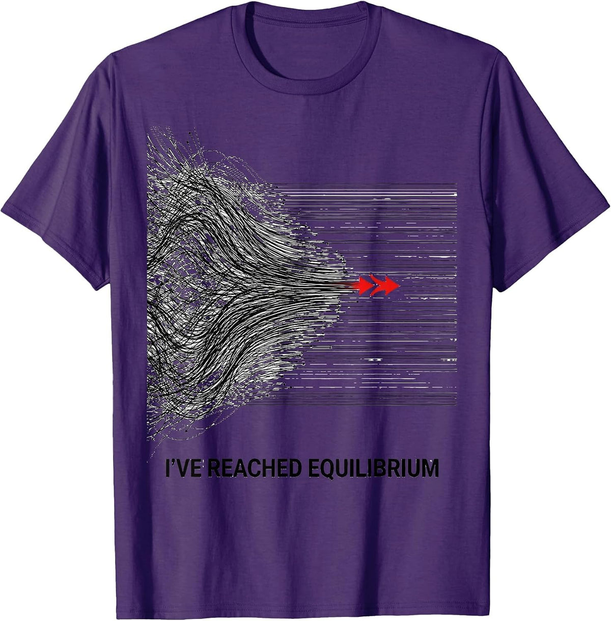 I've Reached Equilibrium Funny Science Chemistry Nerd Humor T-Shirt - Purple