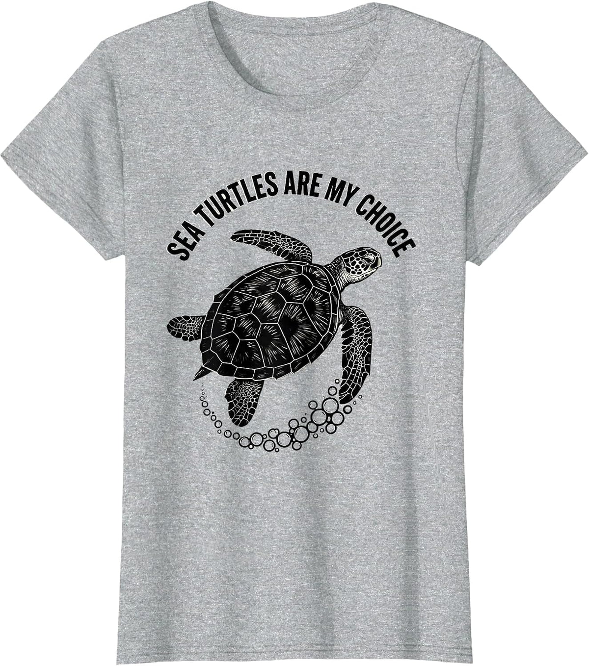 Sea Turtles Are My Choice Ocean Animal Lover Summer Beach T-Shirt - Heather Grey