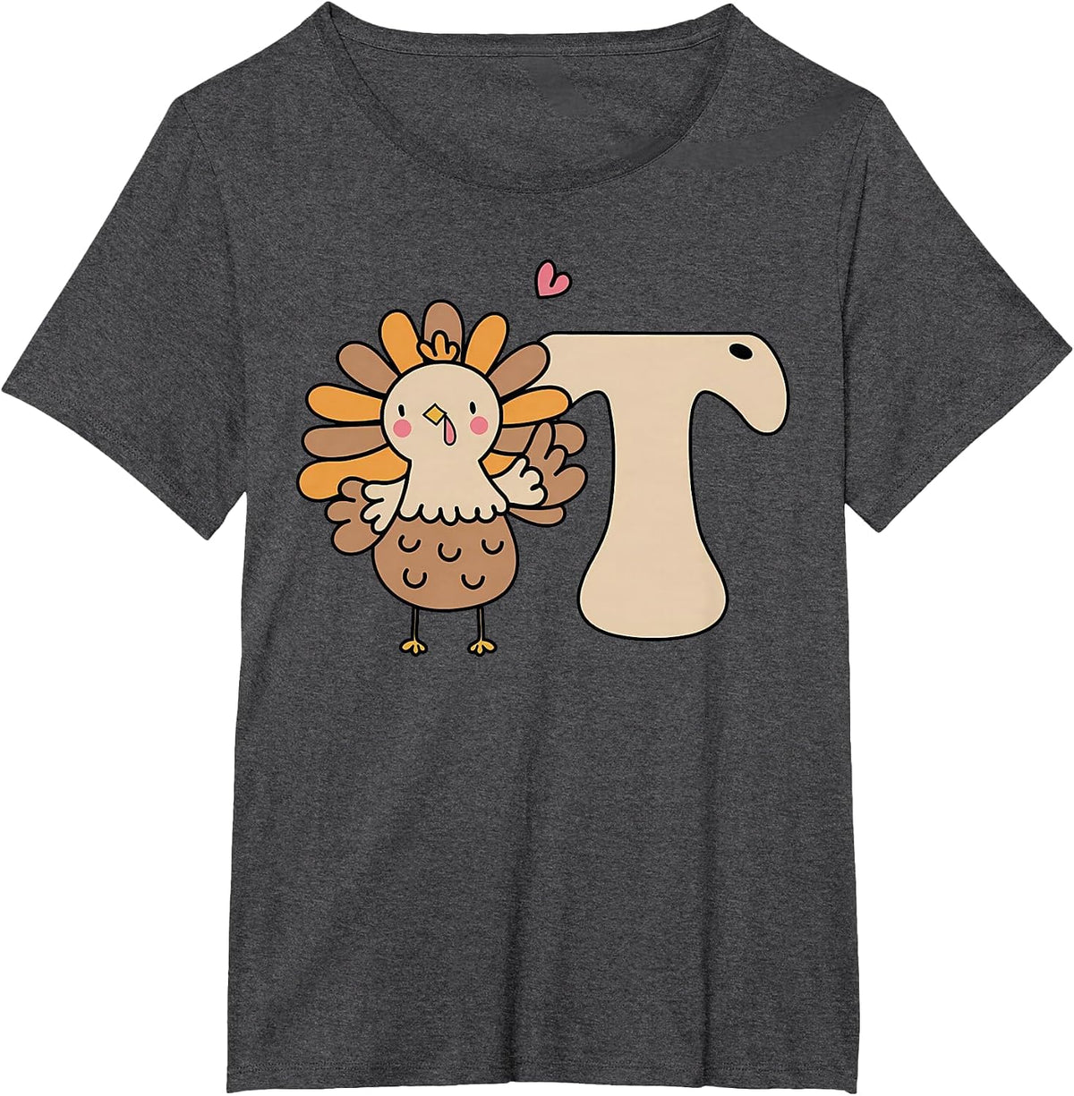 Thankful Occupational Therapist Thanksgiving OT Turkey T-Shirt - Dark Heather Grey