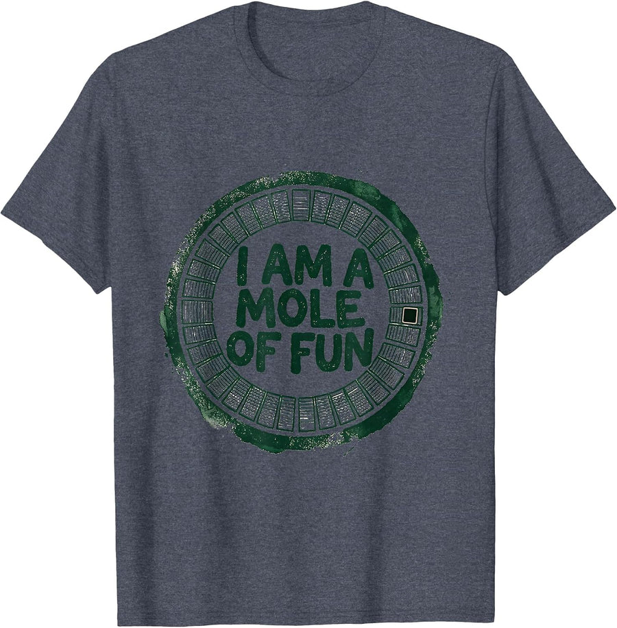 I Am A Mole Of Fun Rubber Stamp Chemistry Teacher Science T-Shirt - Heather Blue