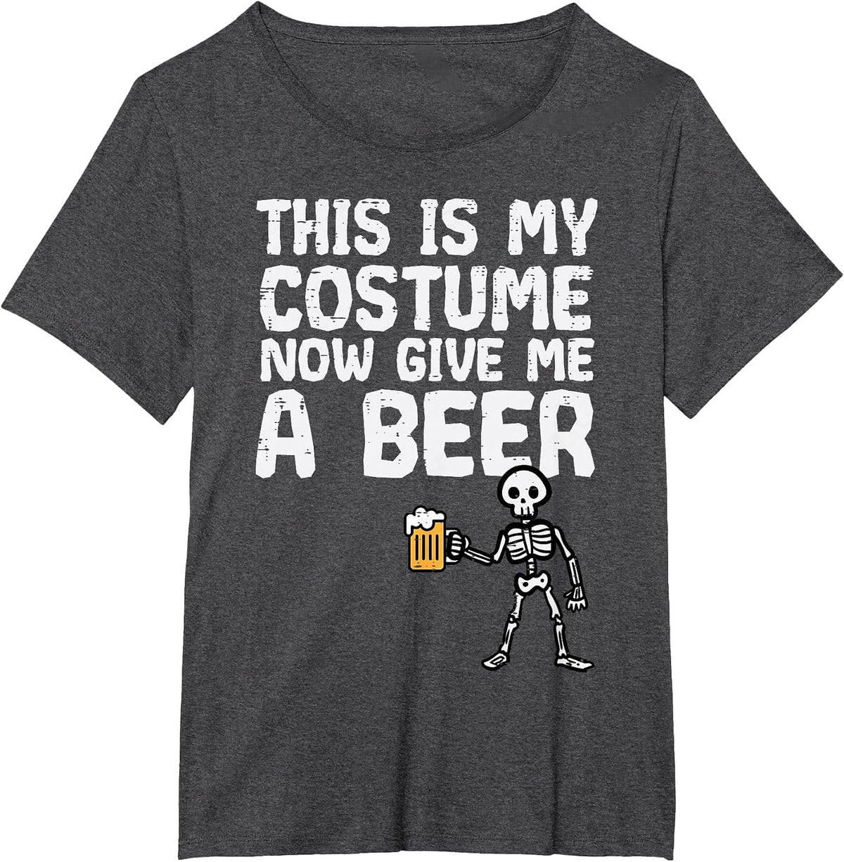 Halloween This is My Costume Give Me Funny Skeleton Dad Men T-Shirt - Dark Heather Grey