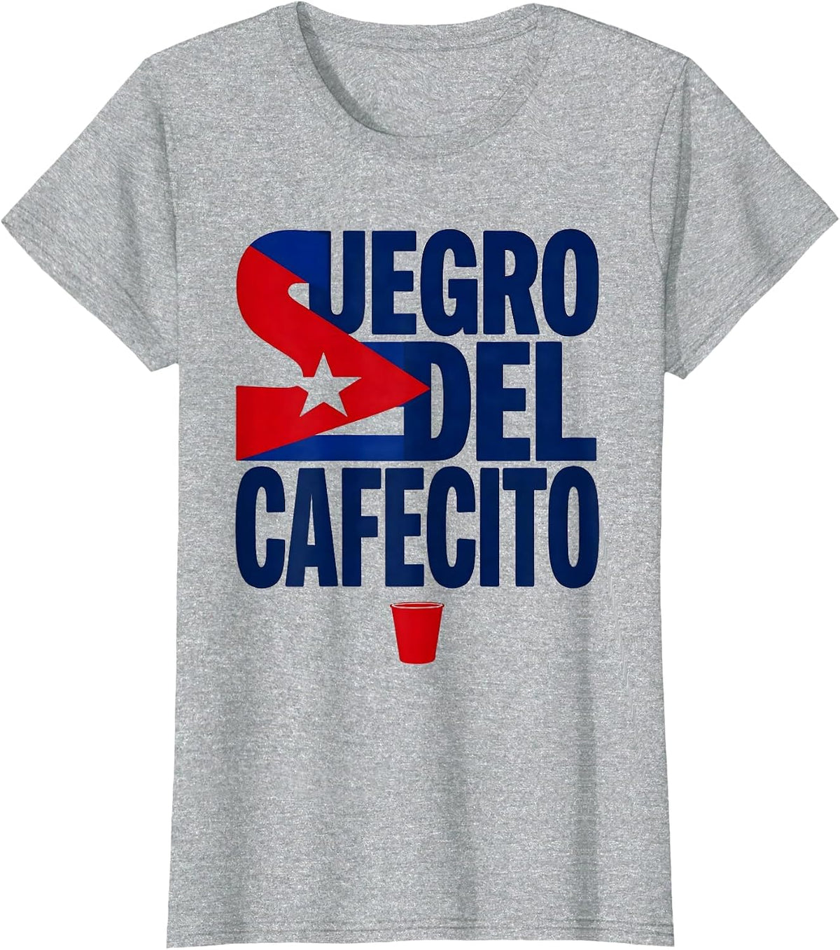 Suegro Del Cafecito Funny Cuban Family Heritage Gift T-Shirt - Heather Grey