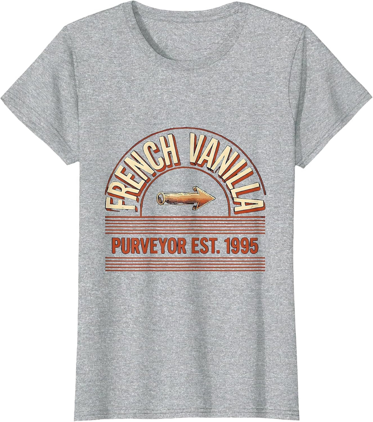 French Vanilla Purveyor EST. 1995 Vintage 90s Rap Nostalgia T-Shirt - Heather Grey