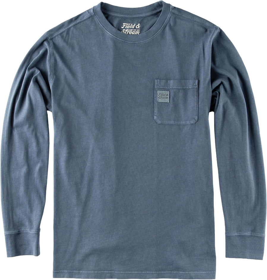 Field & Stream Men's Flush Out Long Sleeve Pocket Tee Shirt - Navy