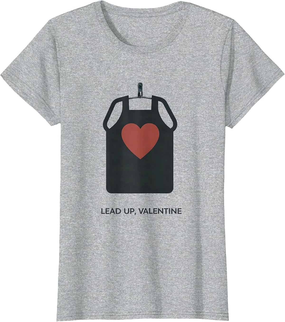 Women's Lead Up Valentine Funny Radiology Tech Skeleton Humor Gift T-Shirt - Heather Grey