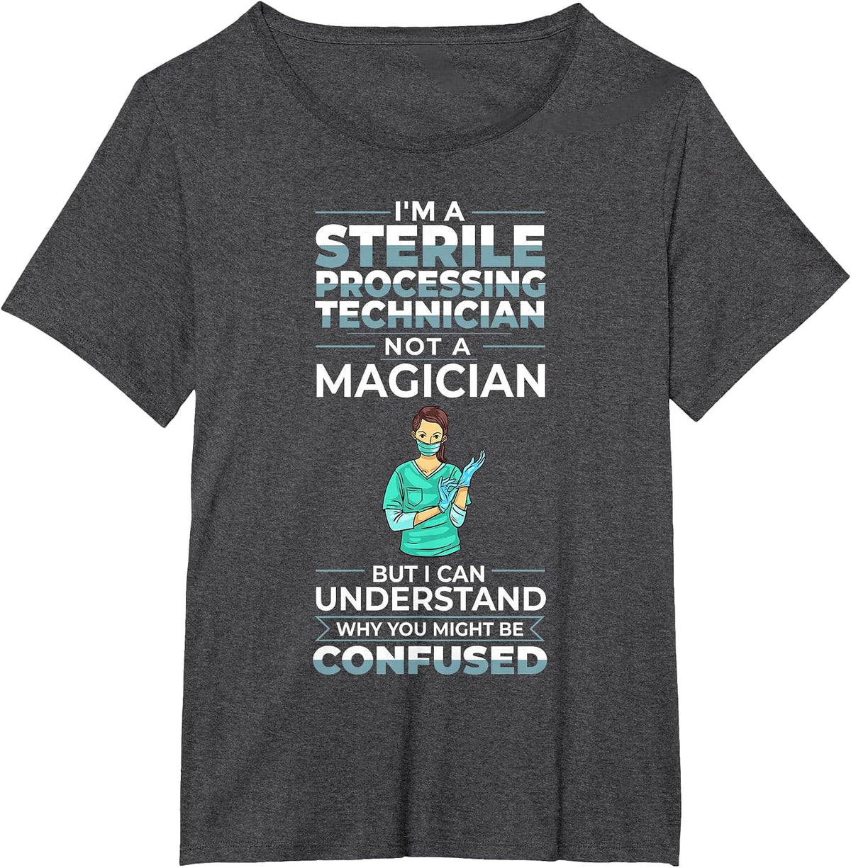 Sterile Processing Technician Week Guide Tech Manager T-Shirt - Dark Heather Grey