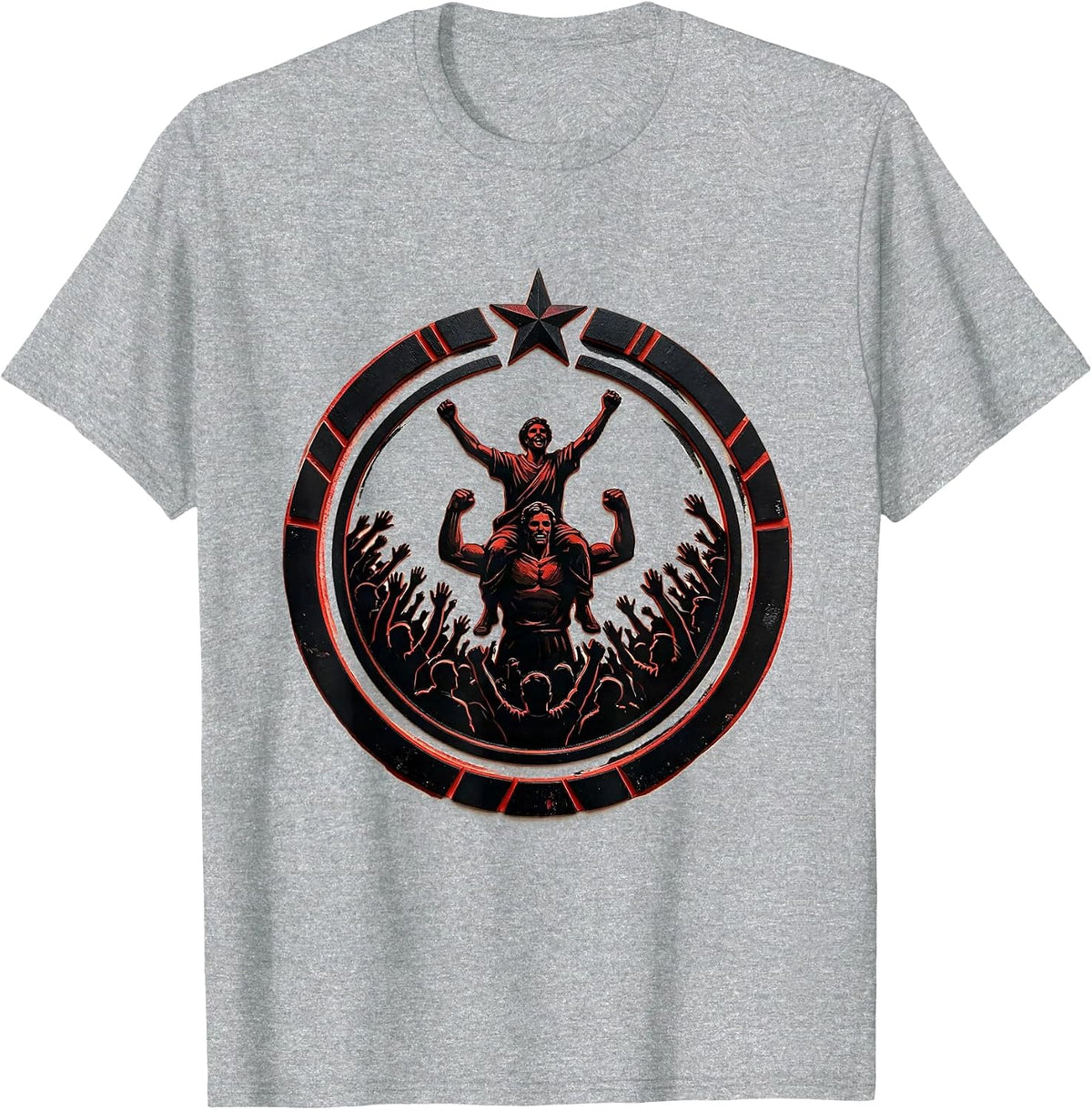 Men's Son In Law Favorite Child Crowd Celebration T-Shirt - Heather Grey