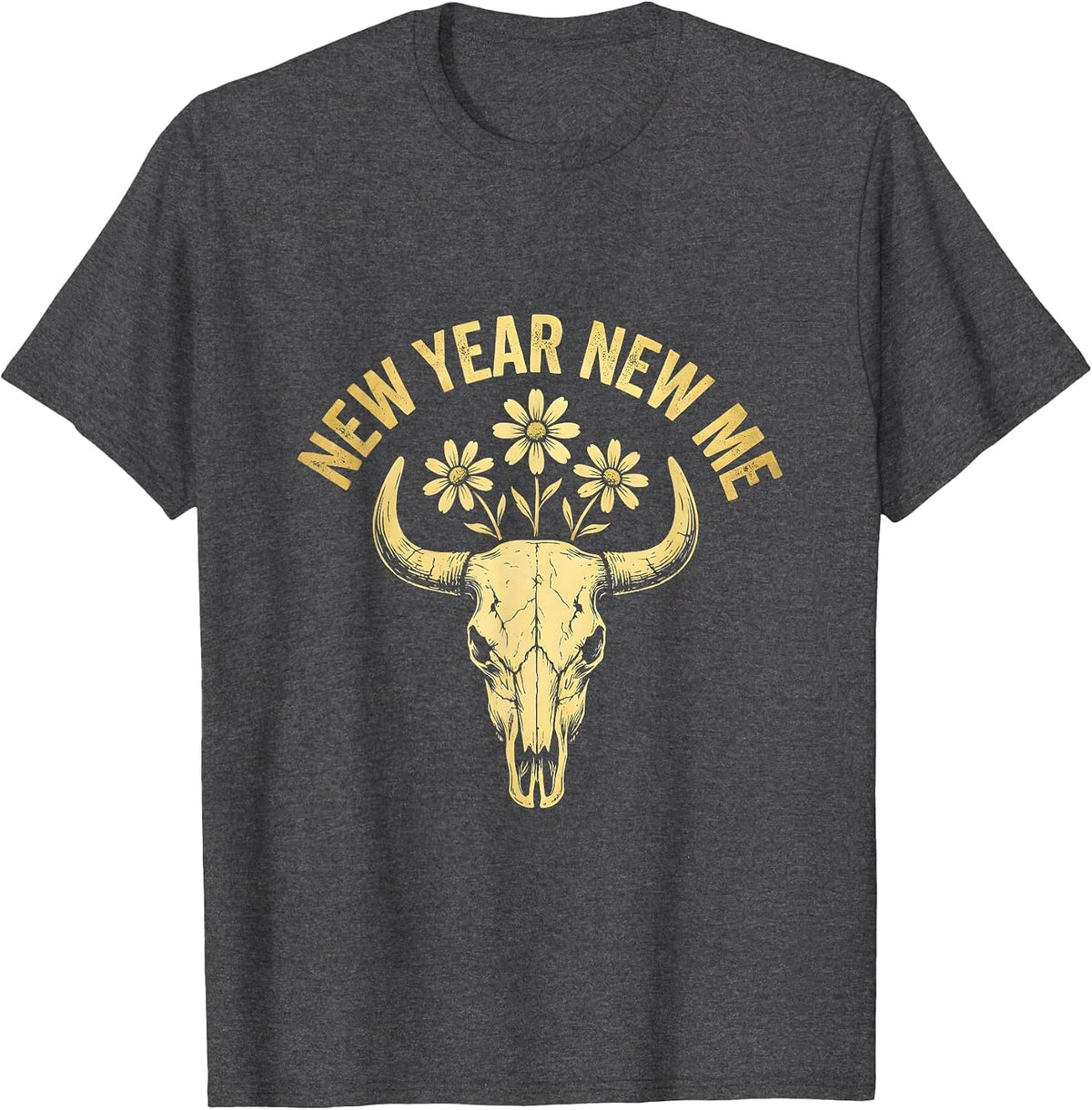 It's My Birthday New Year New Me Design T-Shirt - Dark Heather Grey