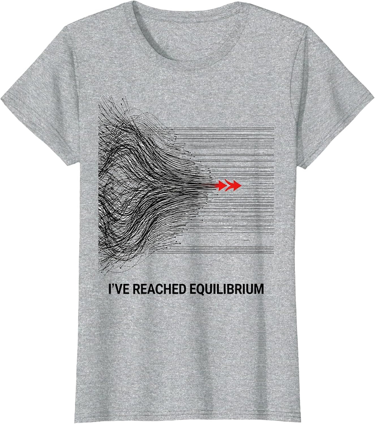 I've Reached Equilibrium Funny Science Chemistry Nerd Humor T-Shirt - Heather Grey