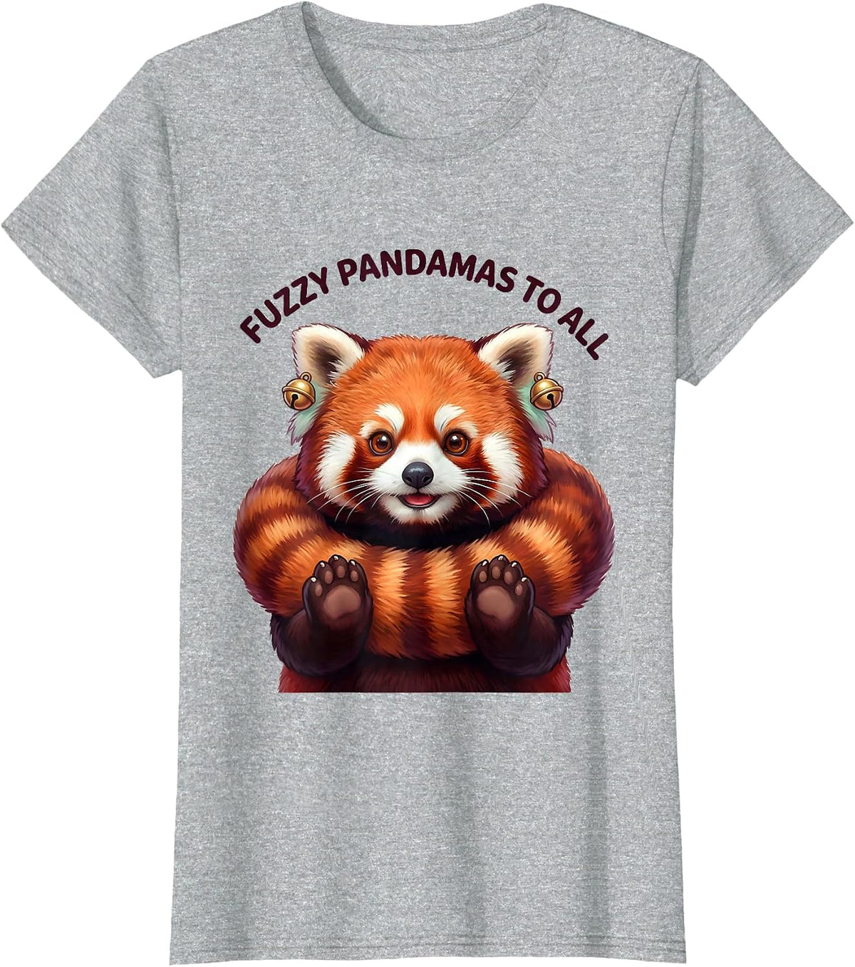 Fuzzy Pandamas To All Cute Kawaii Red Panda Lover Gift T-Shirt - Heather Grey