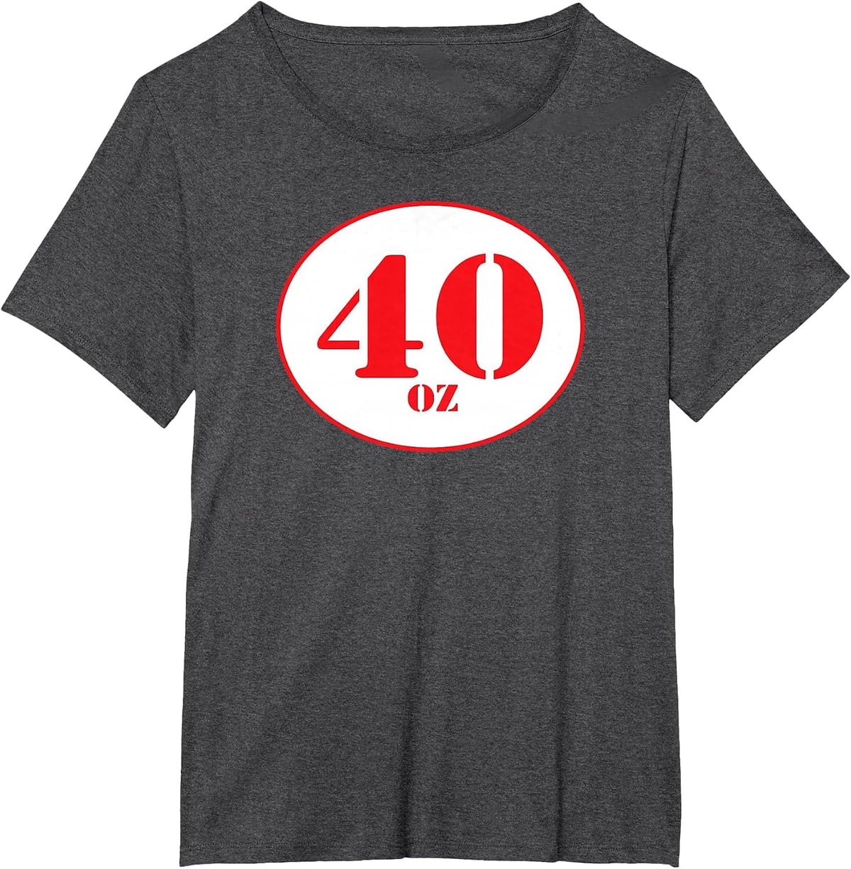 40 oz Beer Shirt T-Shirt - Dark Heather Grey