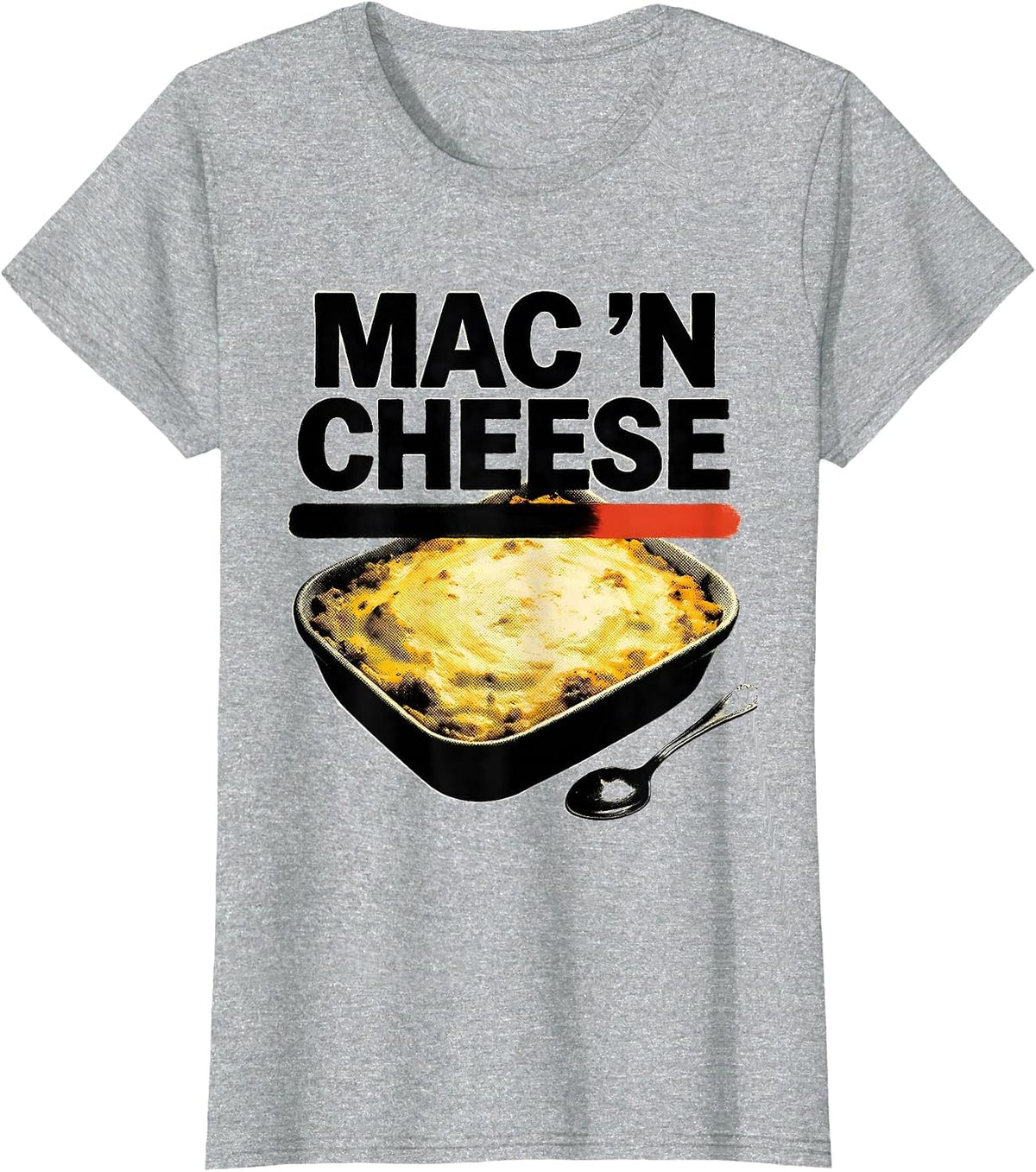 Women's Mac 'N Cheese Bootleg 90's Rap Rock Funny Thanksgiving T-Shirt - Heather Grey