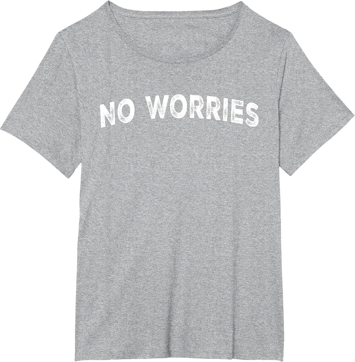 No Worries T-Shirt - Heather Grey