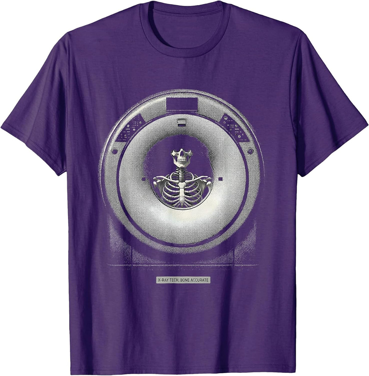 X-Ray Tech Bone Accurate Funny Radiology Tech Gift T-Shirt - Purple