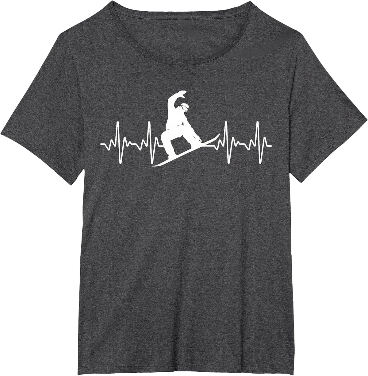 Funny Snowboarding Lover Art for Men Women Snowboarder T-Shirt - Dark Heather Grey