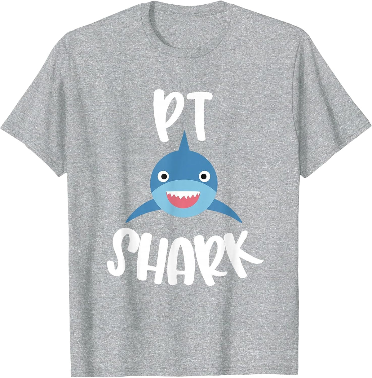 Pediatric Physical Therapy Cute PT Shark Therapist T-Shirt - Heather Grey
