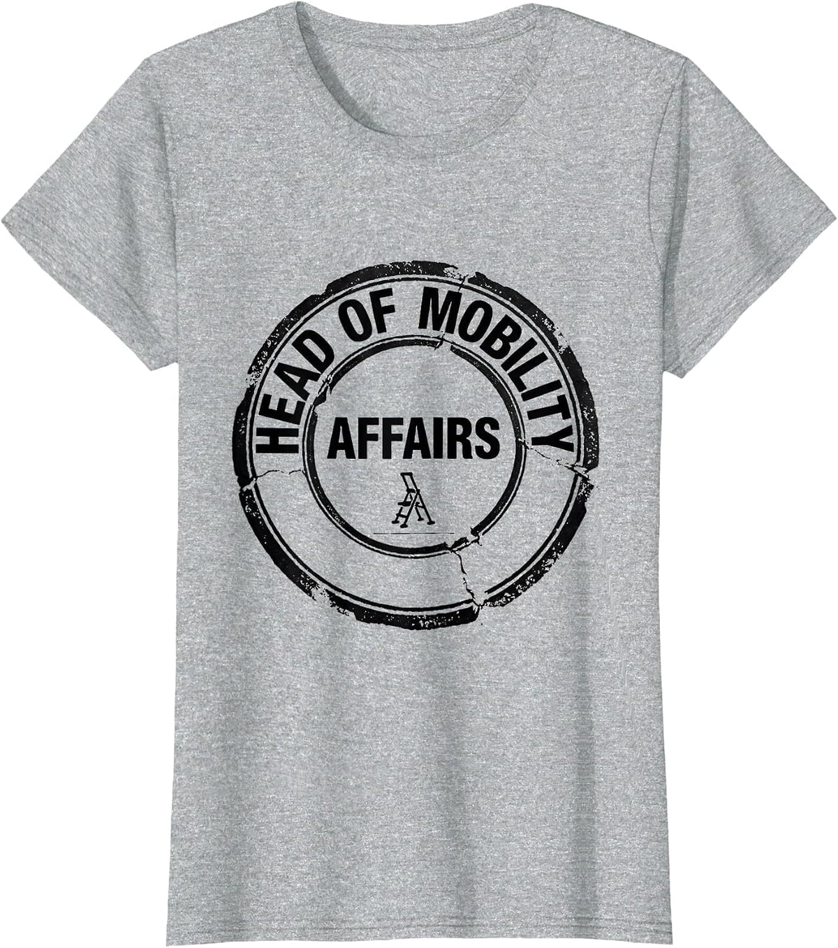 Women's Head Of Mobility Affairs Rubber Stamp Physical Therapist PT T-Shirt - Heather Grey