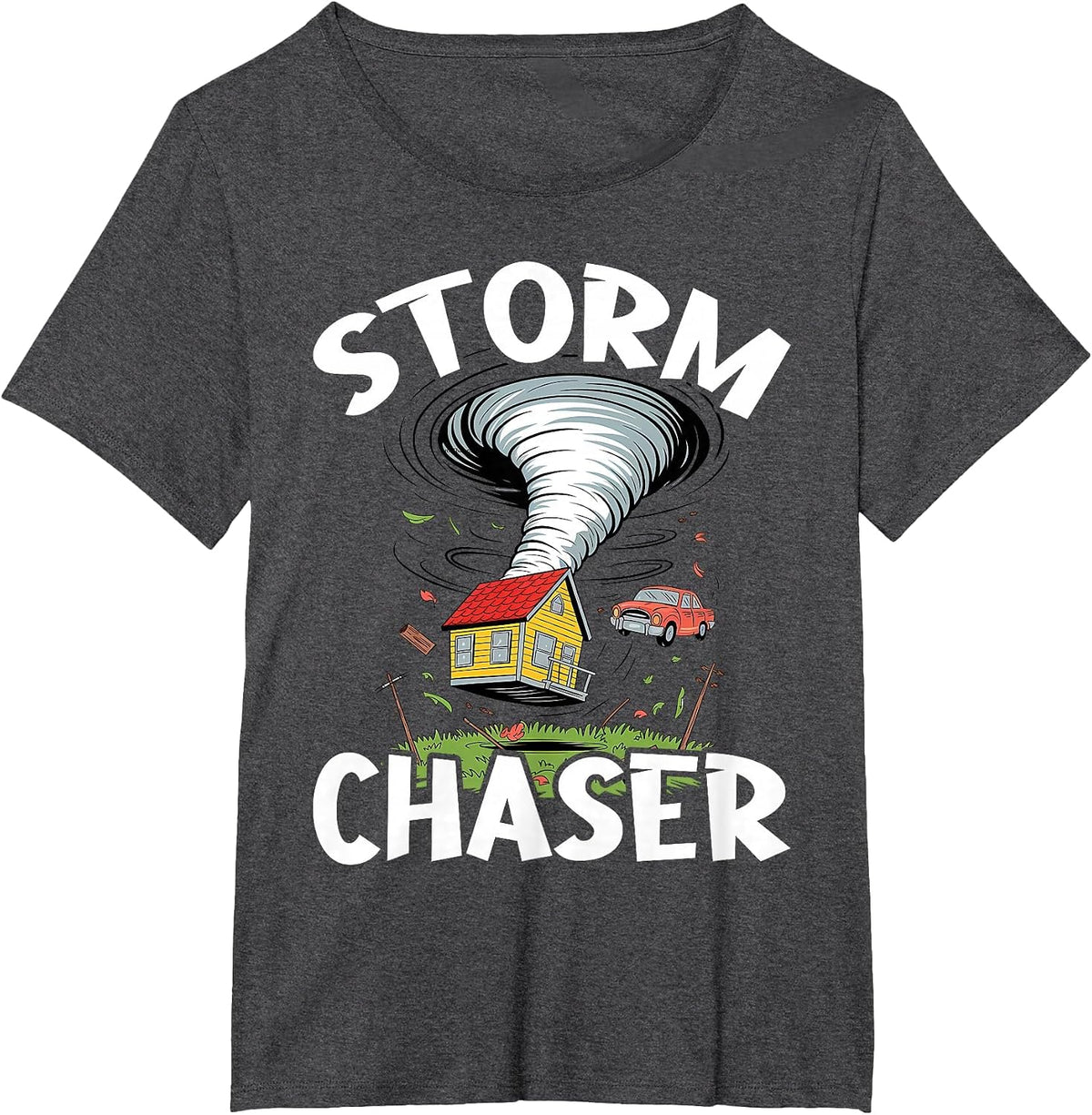 Storm Chaser Meteorologists Meteorology T-Shirt - Dark Heather Grey