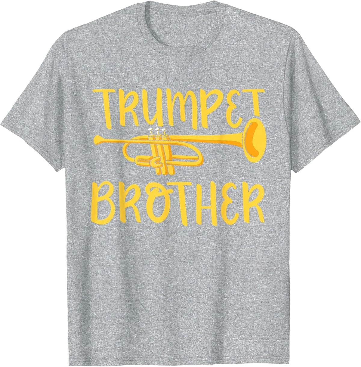 Trumpet Brother Trumpeter Musician Player Instrument T-Shirt - Heather Grey