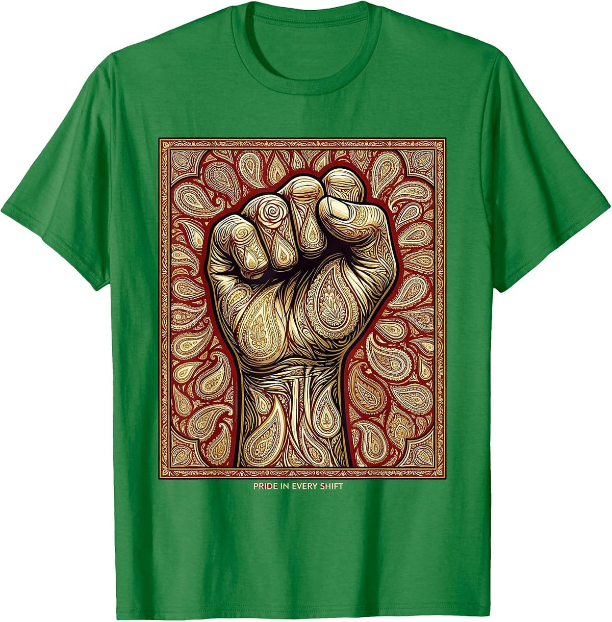 Men's President Pride Labor Day Pride In Every Shift T-Shirt - Kelly Green