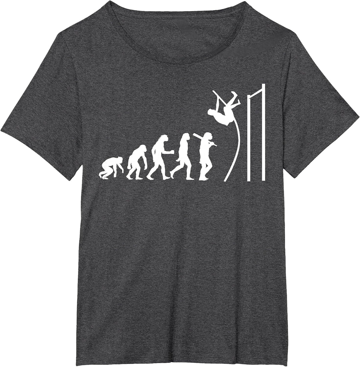 Cool Pole Vault Design for Men Women Pole Vaulting Jumping T-Shirt - Dark Heather Grey