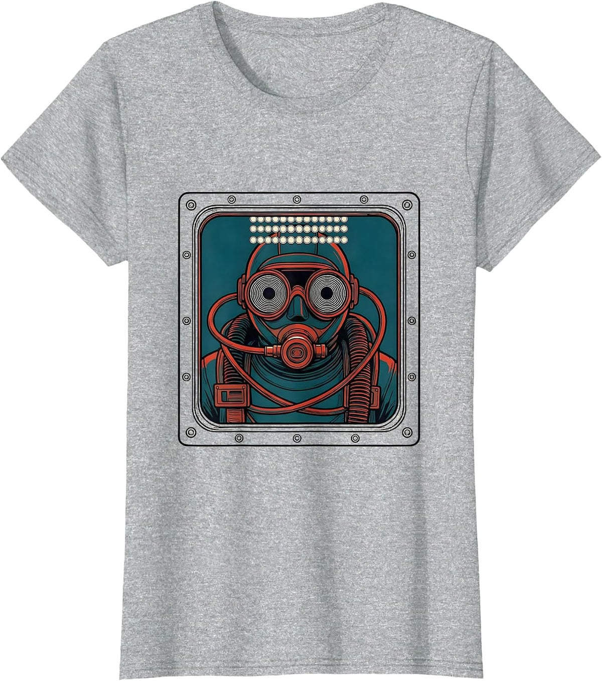 Scuba Diver Ocean Humor Gift Vintage Diving Enthusiast T-Shirt - Heather Grey