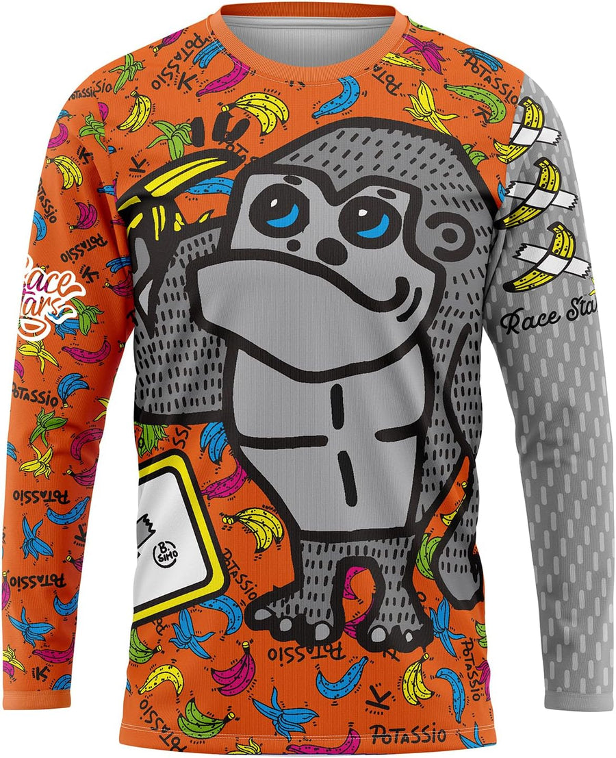 Men's MTB Jersey Long Sleeve Mountain Bike Downhill Motocross Shirts - Rs0085