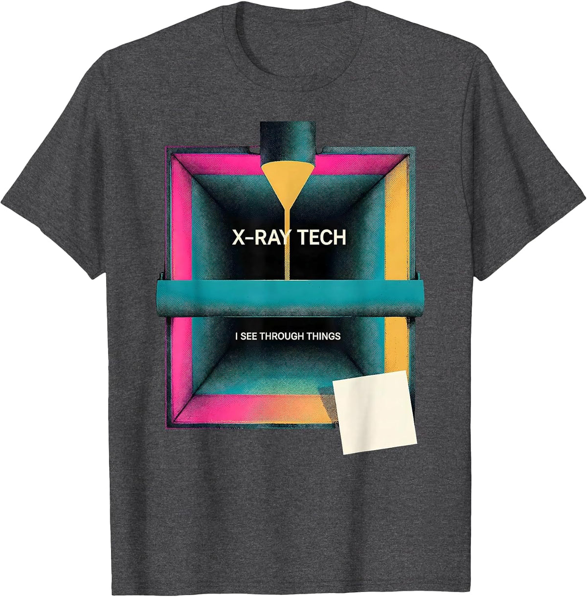 Men's X-Ray Tech I See Through Things Funny Radiology Rad Tech T-Shirt - Dark Heather Grey