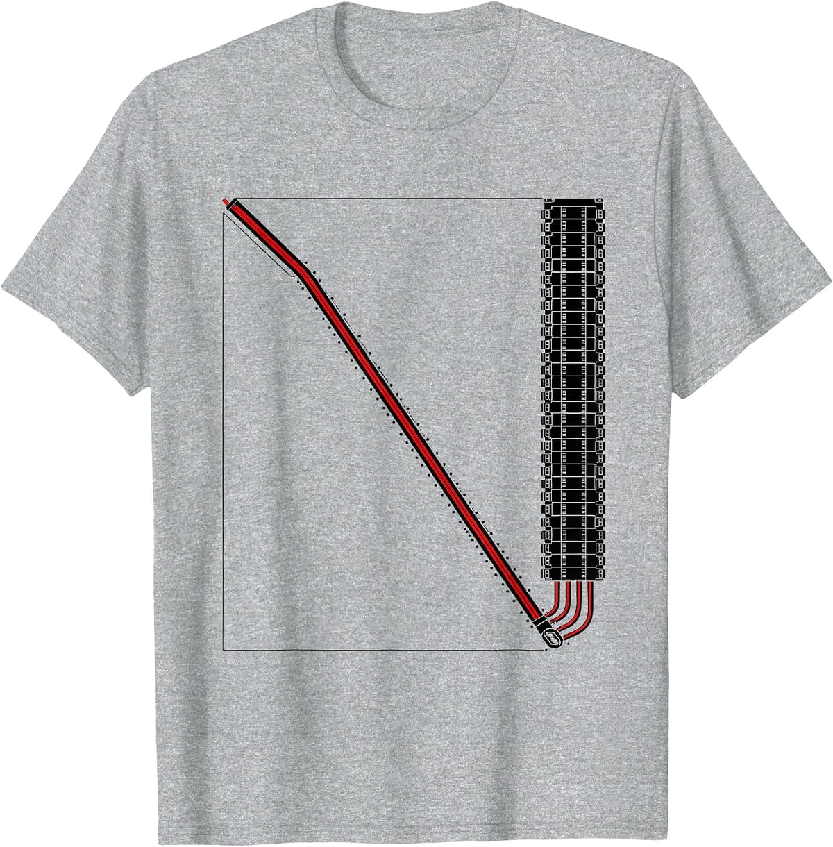 Men's Electrician Trade Pride Humor Graphic Circuit Breaker Panel T-Shirt - Heather Grey