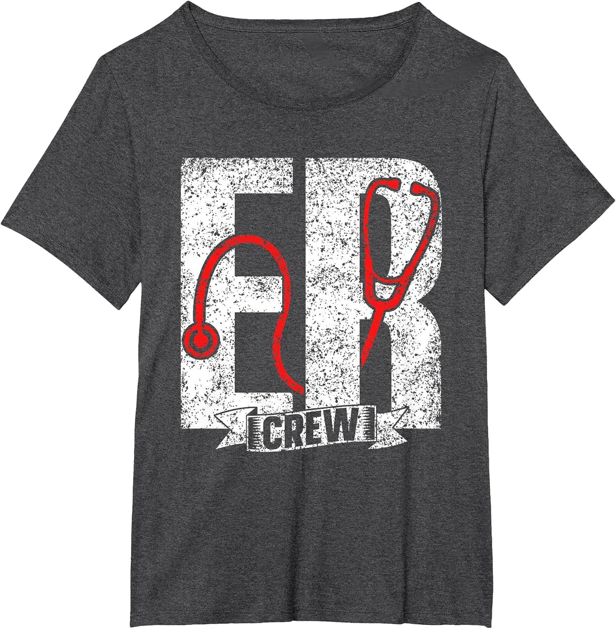 Emergency Department Crew Nursing Nurse T-Shirt - Dark Heather Grey