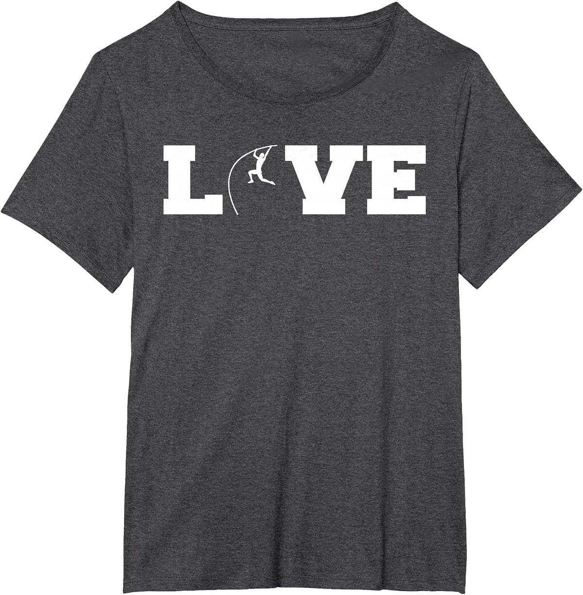 Pole Vault Training Track and Field Athletic Pole Vault T-Shirt - Dark Heather Grey