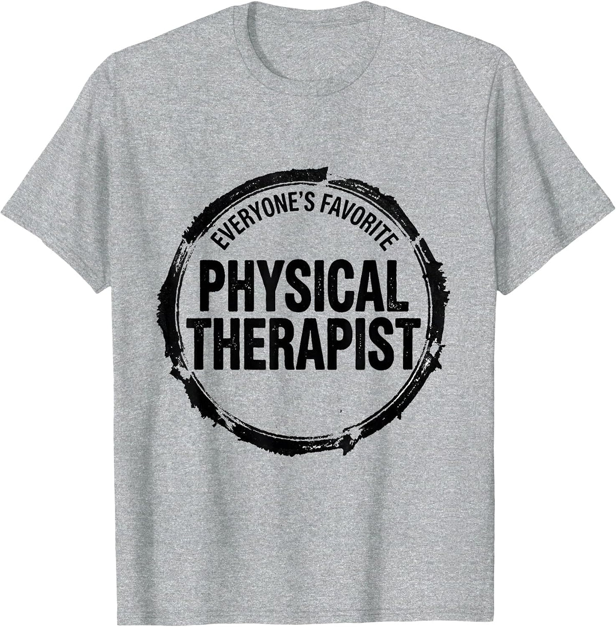 Men's Everyone's Favorite Physical Therapist Rubber Stamp T-Shirt - Heather Grey