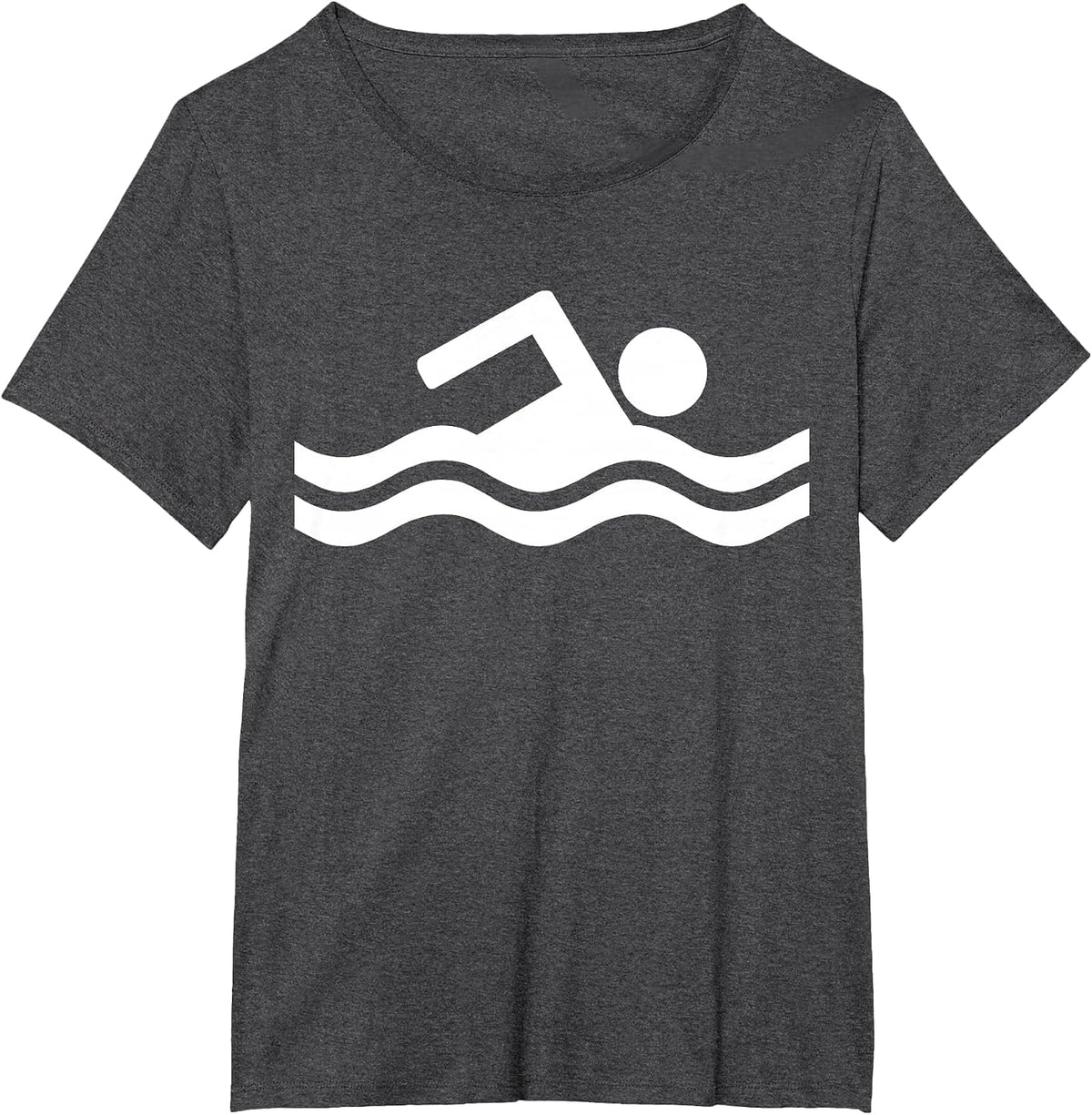 Swimming Symbol T-Shirt - Dark Heather Grey