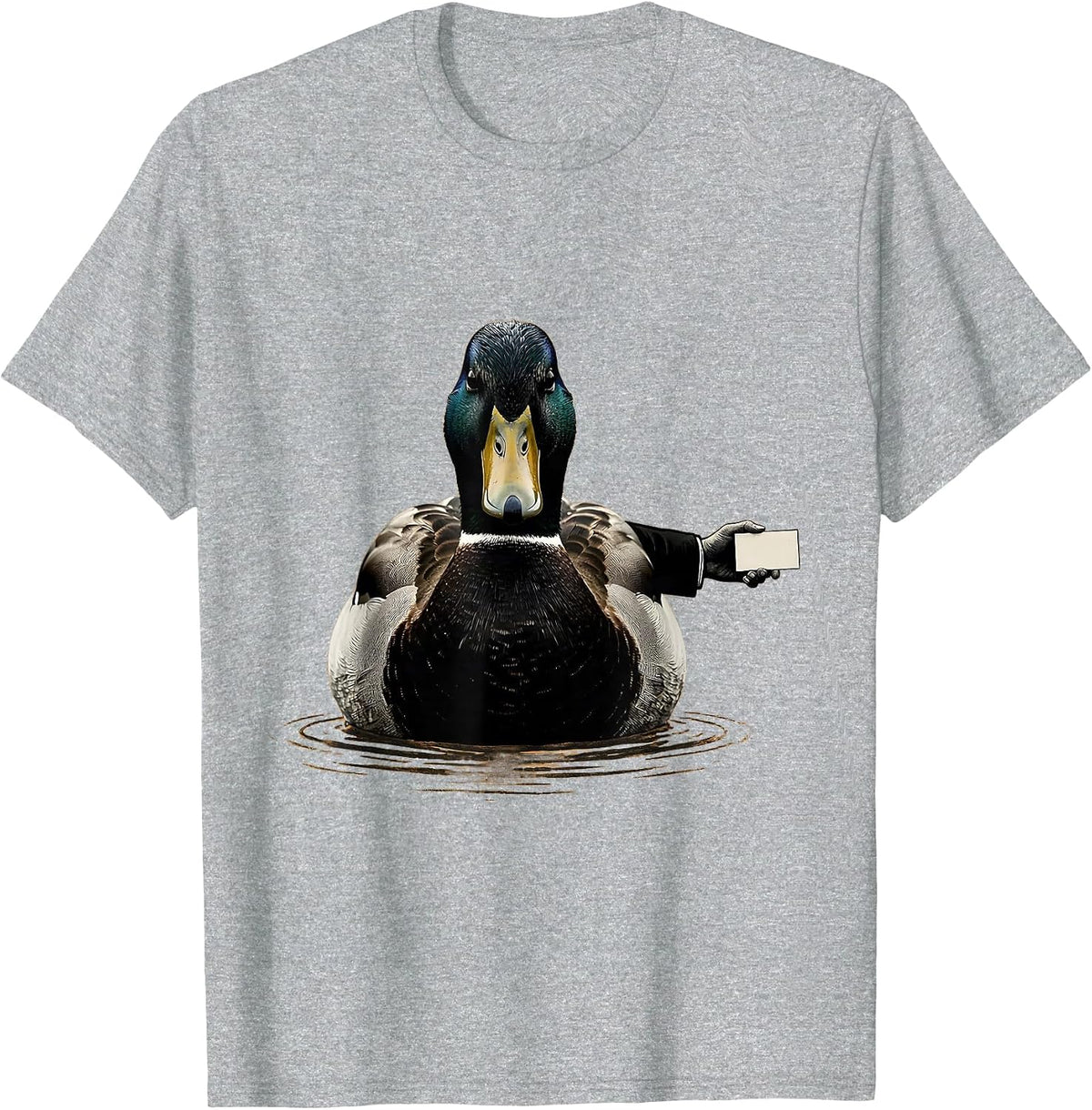 Men's Mallard Duck Hunting Humor Gift for Dad T-Shirt - Heather Grey