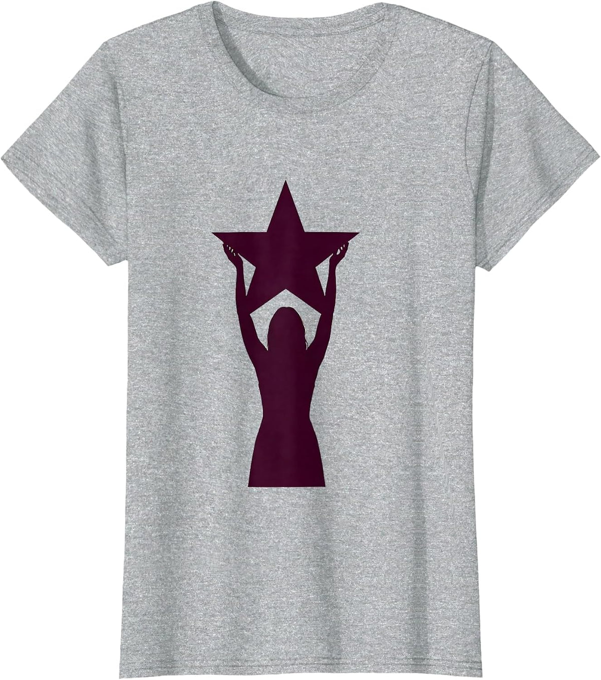 Paraprofessional Star Trophy Champion Graphic T-Shirt - Heather Grey