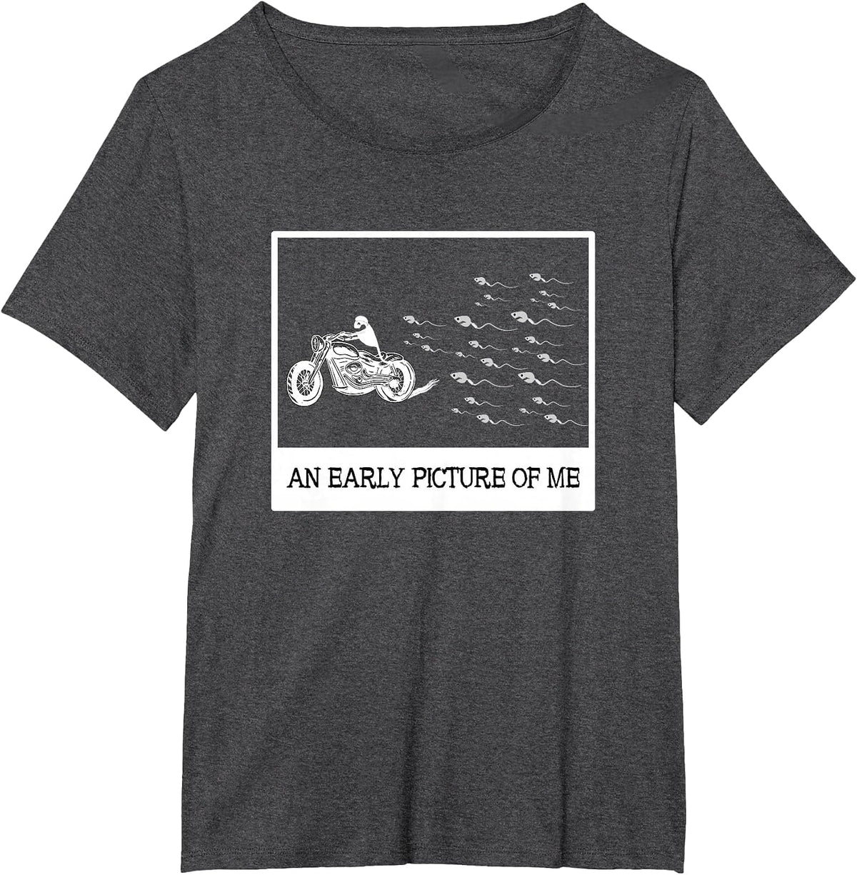 Funny Motorcyclist Motorcycle Biker for Men and Women T-Shirt - Dark Heather Grey