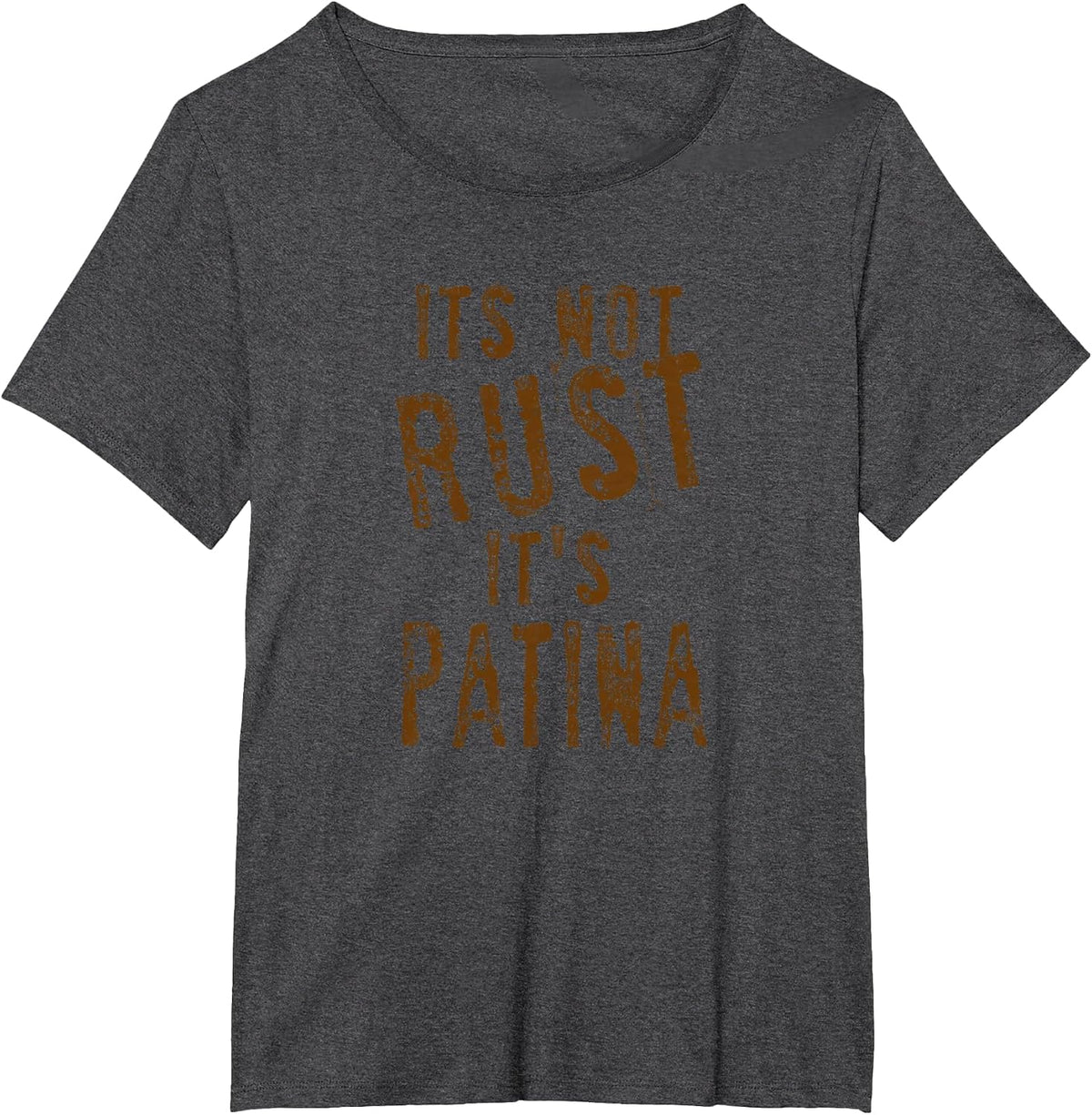 It's Not Rust It's Patina Rat Rod Rules T-Shirt - Dark Heather Grey