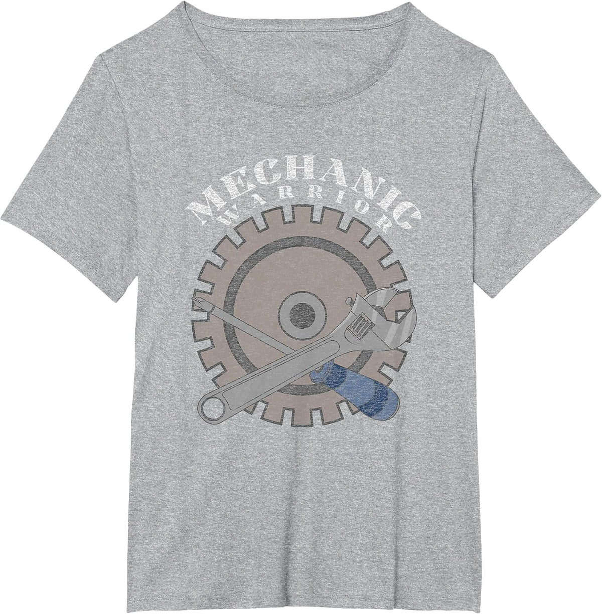 Funny Mechanic Auto Repair Vintage Graphic T-Shirt - Heather Grey