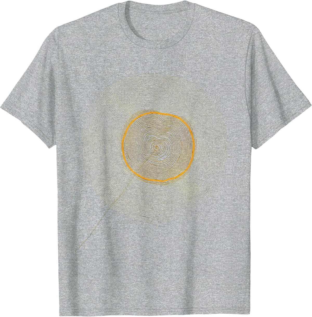 Men's Nested Contour Map Storm Chaser Meteorology Enthusiast T-Shirt - Heather Grey